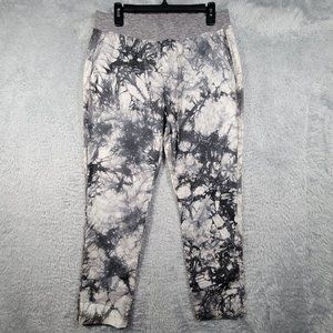 Cabi Jogger Pants Womens Medium Gray Tie Dye Pull On Pockets 32x28
